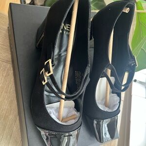 Jones New York Black Patent Mary Jane Heels